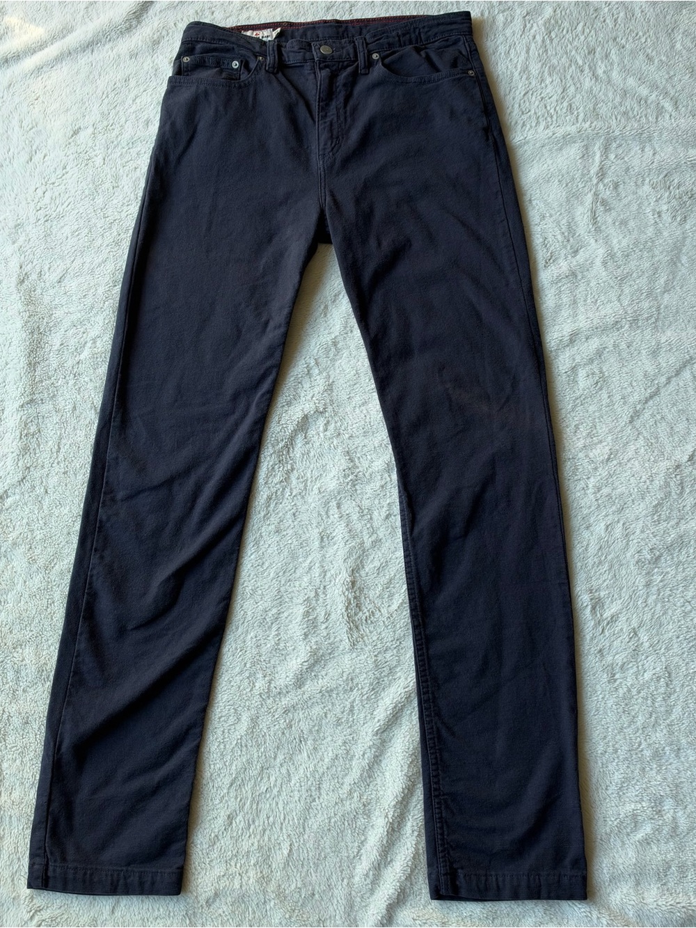American Giant Roughneck Stretch Canvas Pants Mens 32x34 Navy Straight USA made